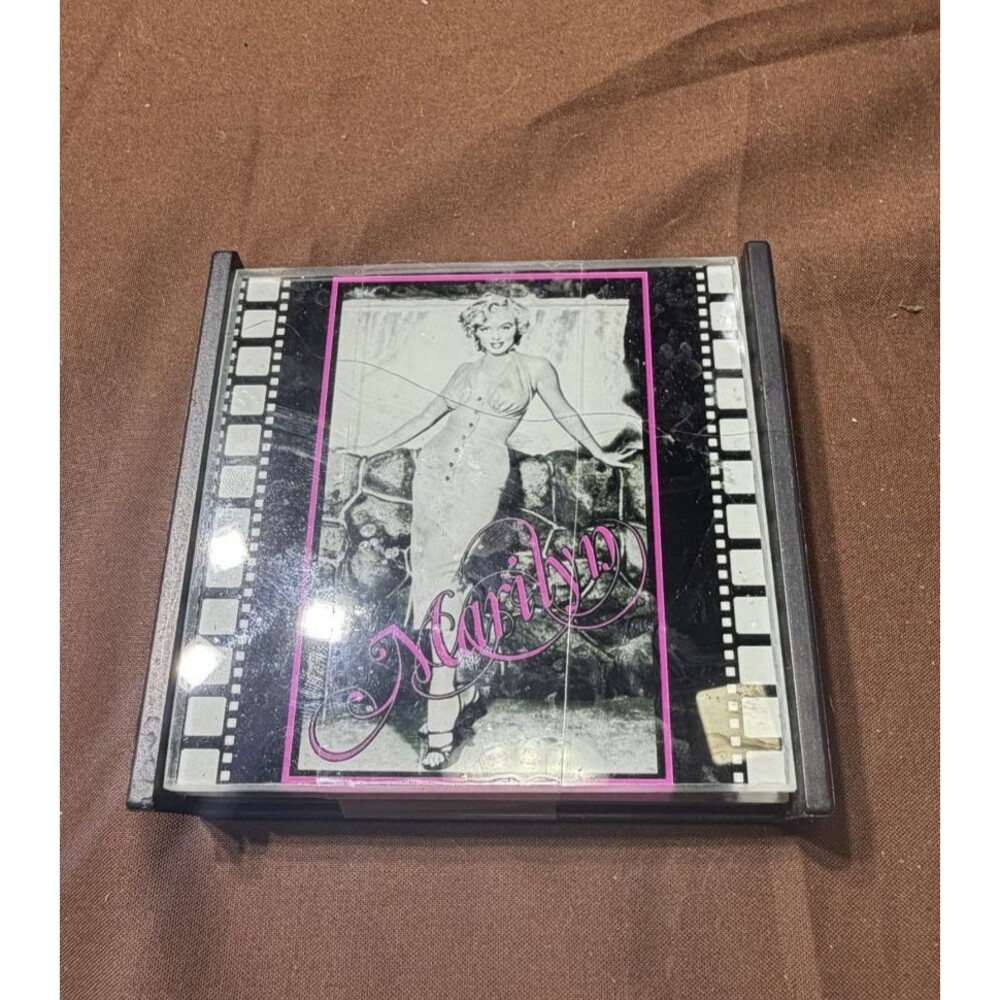 Marilyn Monroe Glass Coasters Set of 4 Hollywood Celebrity Collectible Decor